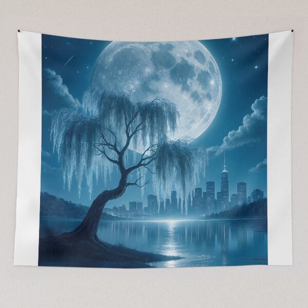 Item preview, Enchanted Moonlit City Reflections designed and sold by CraftaMint.