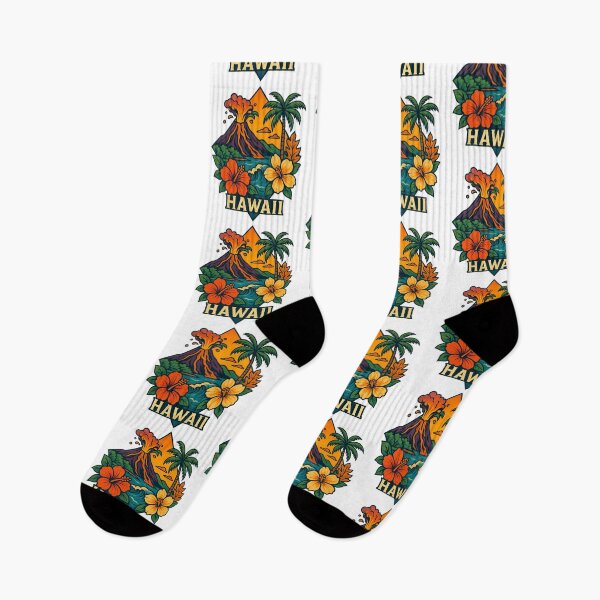 Item preview, Hawaii – Volcanoes, hibiscus flowers, and tropical landscapes designed and sold by Ahau Designs.