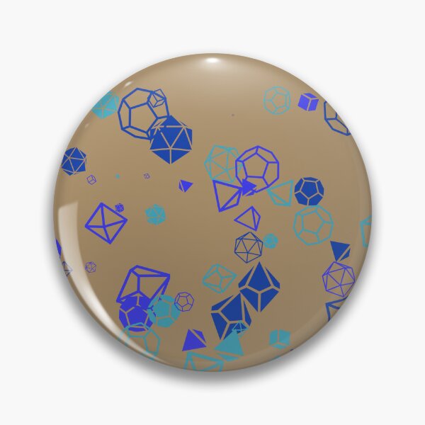 Item preview, Blue RPG Dice Pattern – Geometric D20 Design, Gamer Wall Art, Fantasy Dice Decor designed and sold by AvengingSassy.