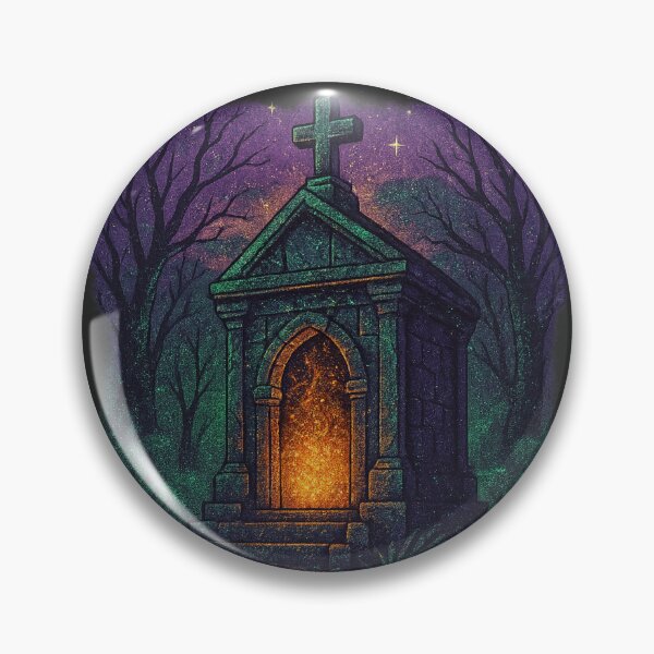 Item preview, Graveyard Magic – Haunted Forest Tomb with Glitter designed and sold by BloomOfDesign.