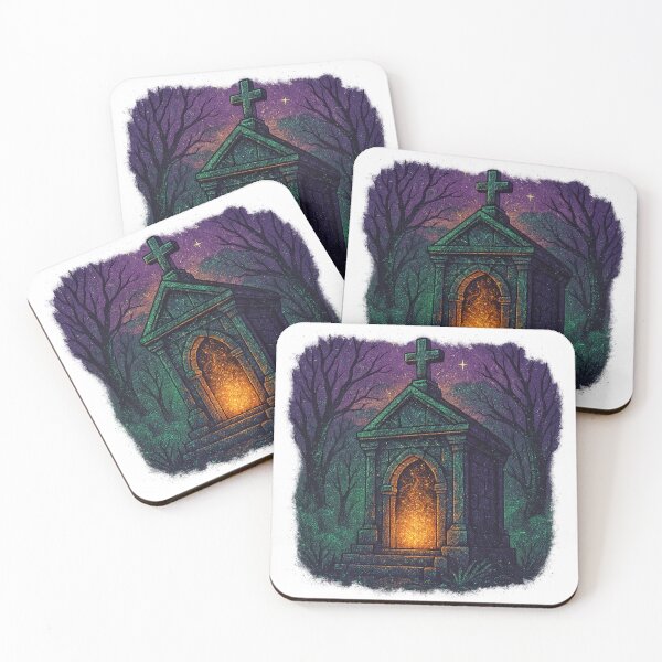 Item preview, Graveyard Magic – Haunted Forest Tomb with Glitter designed and sold by BloomOfDesign.