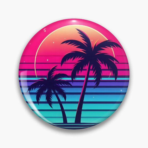 Item preview, Retro Sunset Paradise – Neon Palm Tree Aesthetic designed and sold by JokesterTV777.