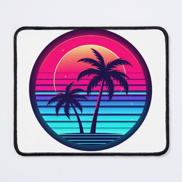 Item preview, Retro Sunset Paradise – Neon Palm Tree Aesthetic designed and sold by JokesterTV777.