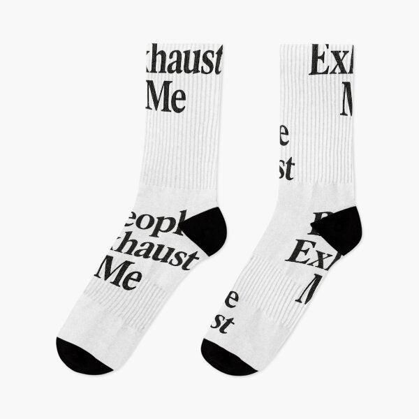 Item preview, People Exhaust Me – Anti Social Typography designed and sold by HoopeStylee.