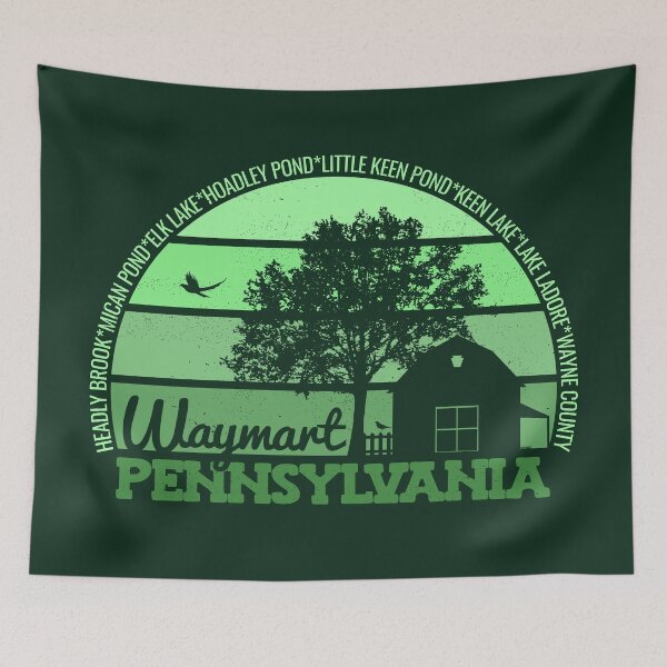 Item preview, Waymart Pennsylvania Sunset Retro Vintage Local Pride Logo designed and sold by CRHPOD20.