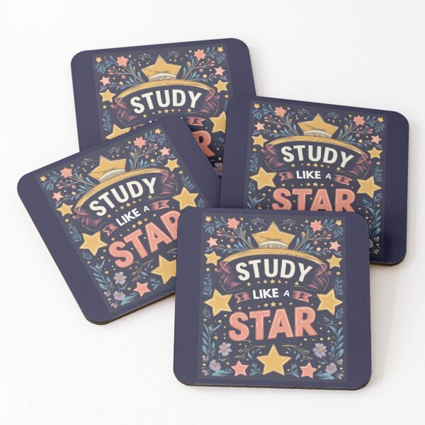 Item preview, Study Like a Star –  Motivational Design designed and sold by Lazy Planet.