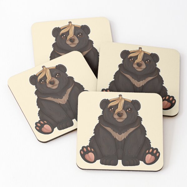 Item preview, Asian Black Banana Bear (Yellow) designed and sold by BananaBearDraws.