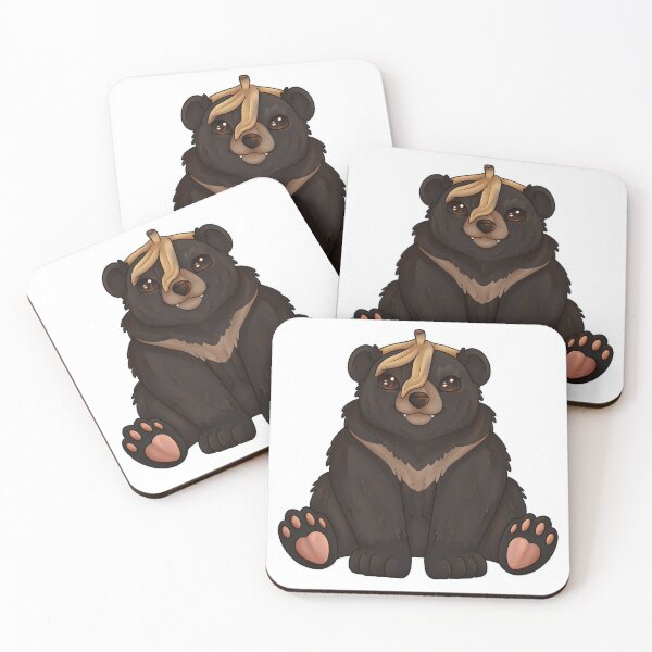 Item preview, Asian Black Banana Bear (White) designed and sold by BananaBearDraws.
