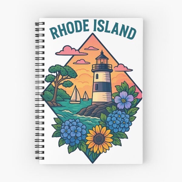 Item preview, Rhode Island – Coastal Lighthouse and Atlantic Ocean Charm designed and sold by Ahau Designs.