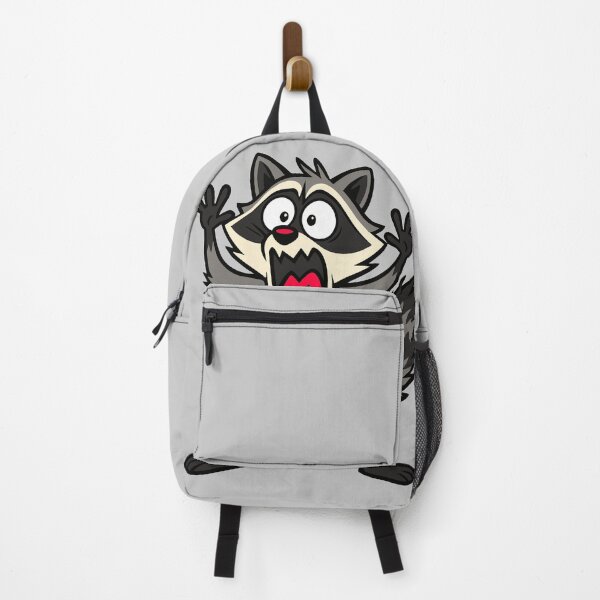 Item preview, Scared Cartoon Raccoon Expression designed and sold by SnappyPNG.