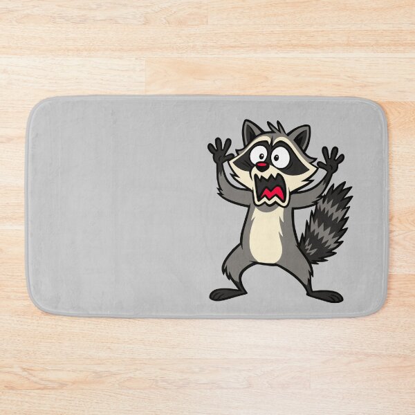 Item preview, Scared Cartoon Raccoon Expression designed and sold by SnappyPNG.