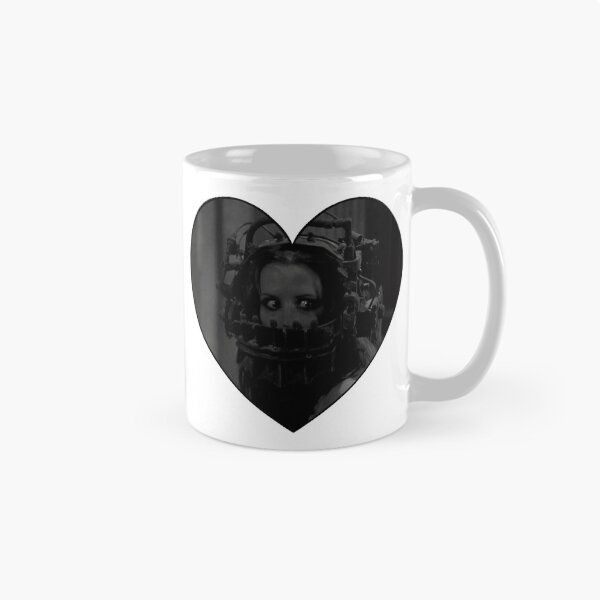 Item preview, Amanda Reverse Bear Trap Heart in Black and White designed and sold by cemetery girl.