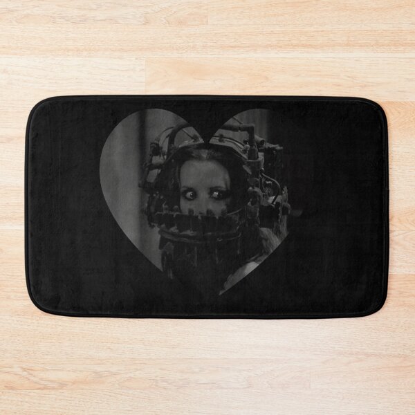 Item preview, Amanda Reverse Bear Trap Heart in Black and White designed and sold by cemetery girl.