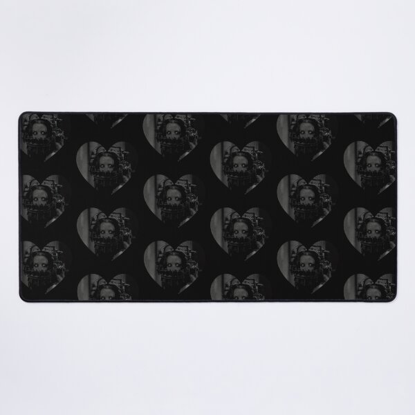 Item preview, Amanda Reverse Bear Trap Heart in Black and White designed and sold by cemetery girl.