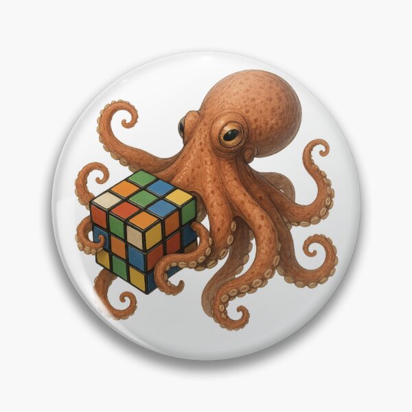 Item preview, Octopus playing with Rubik’s cube designed and sold by 5hole.