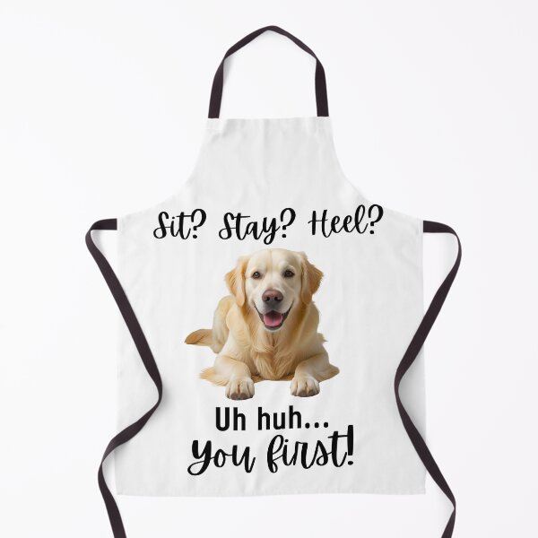 Item preview, Funny Cream Colored Golden Retriever – “Sit? Stay? Heel? Uh huh. You First!” | Sassy Dog Lover Design designed and sold by Fredster1966.