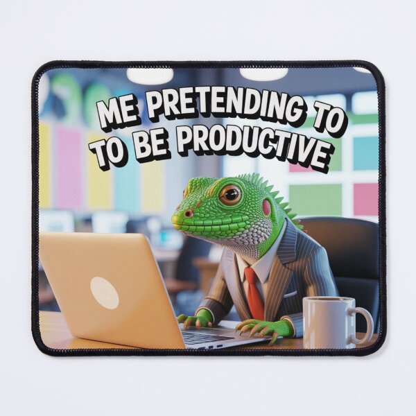 Item preview, Lizard Boss Pretending To Be Productive designed and sold by Mystic Wild Studio.