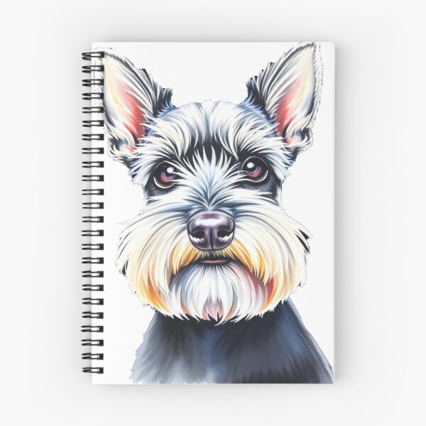 Item preview, Charming Schnauzer Portrait Illustration designed and sold by EllDAV777.