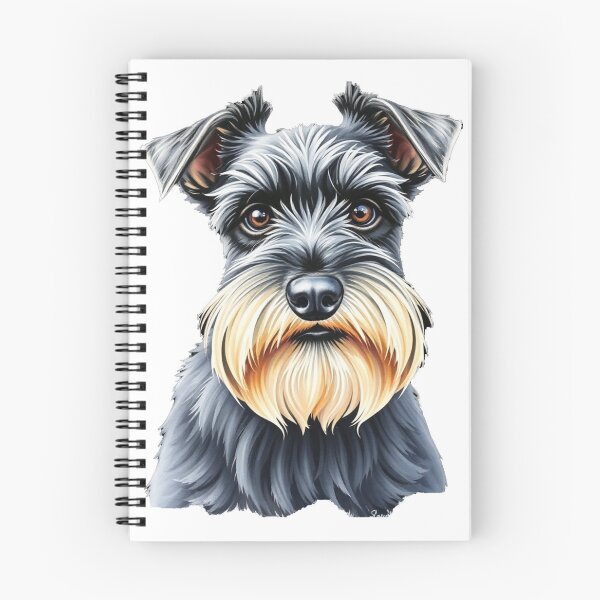 Item preview, Expressive Schnauzer Portrait Illustration designed and sold by EllDAV777.