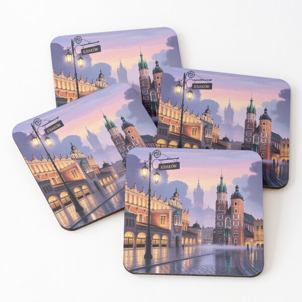 Item preview, Magical Dusk Cityscape of Kraków designed and sold by Mystic Wild Studio.