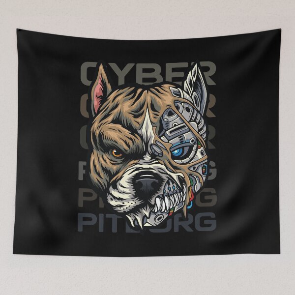 Item preview, Cyborg Pitbull designed and sold by DesignsbyChino.