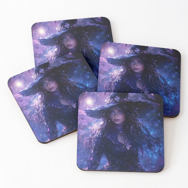 Item preview, Dark Mystical Witch in Enchanted Forest designed and sold by WhimsyWink.