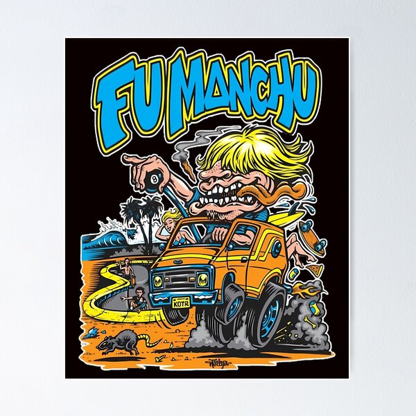 fu manchu シルクスクリーン　ポスター Fu Manchu Tour Posters for Sale | Redbubble