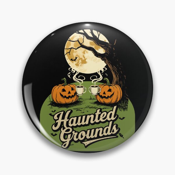 Item preview, Haunted Grounds – Vintage Halloween Coffee Design designed and sold by Darty Creations.