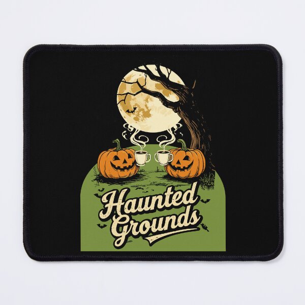 Item preview, Haunted Grounds – Vintage Halloween Coffee Design designed and sold by Darty Creations.