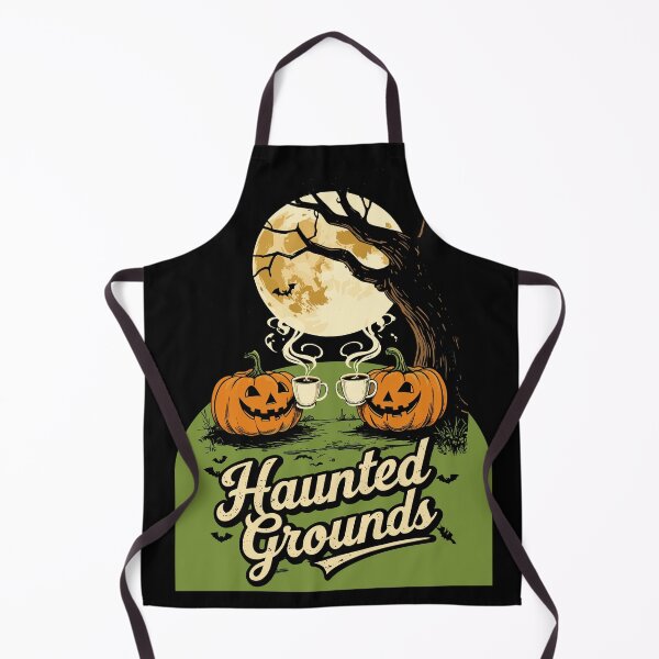 Item preview, Haunted Grounds – Vintage Halloween Coffee Design designed and sold by Darty Creations.