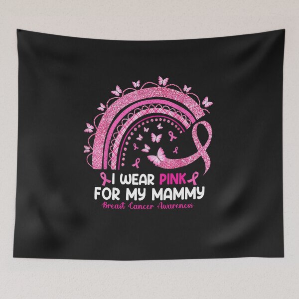 Item preview, Breast Cancer Awareness Ribbon buterfly I Wear Pink For My Mammy designed and sold by diyoor.