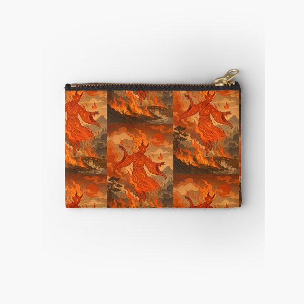 Item preview, Flame Warden – Ukiyo-e Fire Spirit of the Forest designed and sold by KMChronicles.