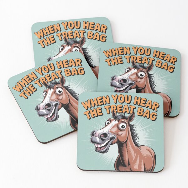 Item preview, Shocked Horse Meme Face Illustration designed and sold by Mystic Wild Studio.