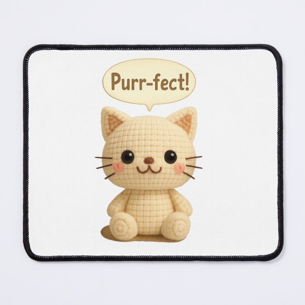 Item preview, Cute Cat Amigurumi Crochet Plush designed and sold by Tiny Stitch World.
