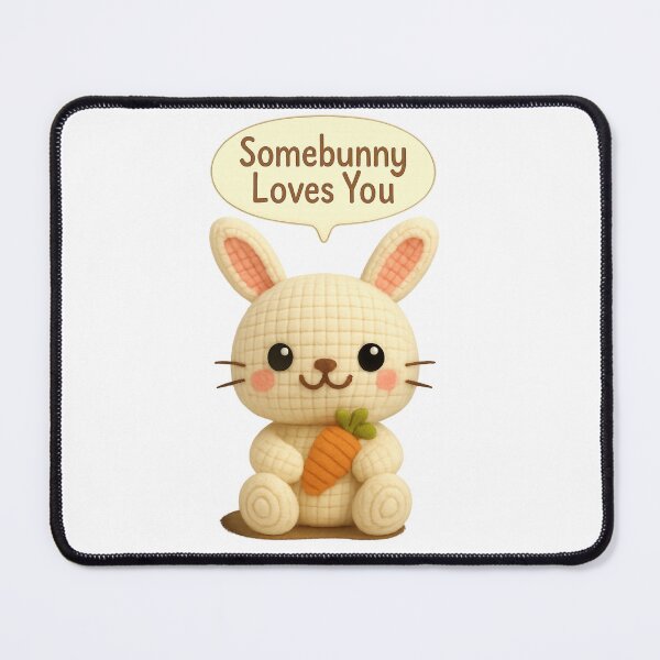 Item preview, Cute Bunny Amigurumi Crochet Plush designed and sold by Tiny Stitch World.