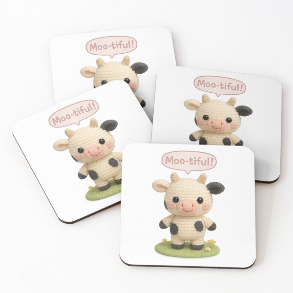 Item preview, Cute Cow Amigurumi Crochet Plush designed and sold by Tiny Stitch World.