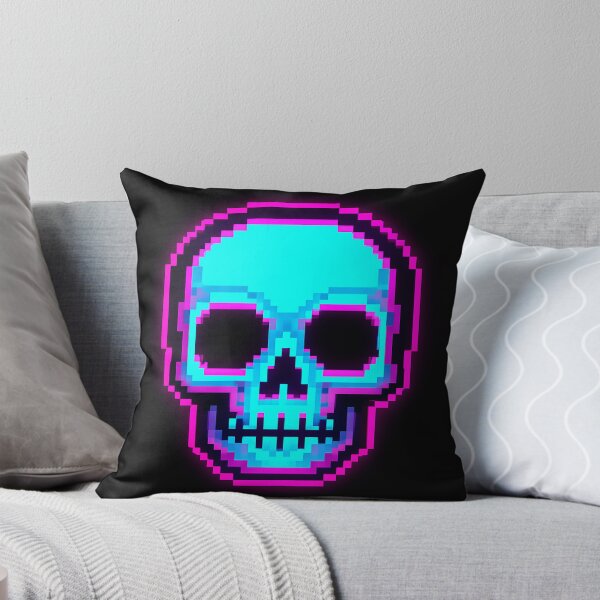 Item preview, Neon Skull Glow Street Art designed and sold by Colorflare.