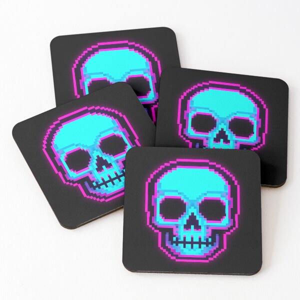 Item preview, Neon Skull Glow Street Art designed and sold by Colorflare.