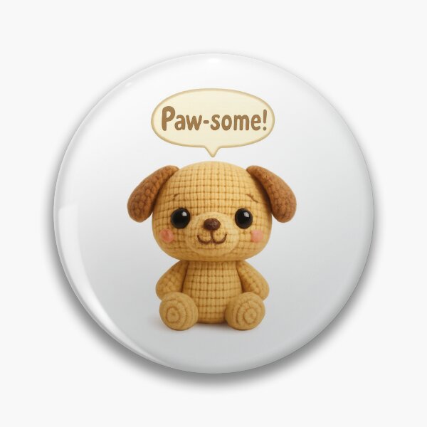 Item preview, Cute Crochet Puppy Amigurumi Pattern designed and sold by Tiny Stitch World.