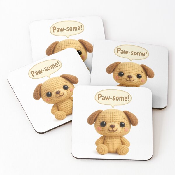 Item preview, Cute Crochet Puppy Amigurumi Pattern designed and sold by Tiny Stitch World.