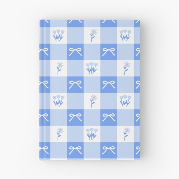 Item preview, Blue Gingham Pattern with Flowers and Bows designed and sold by KelseyNY.