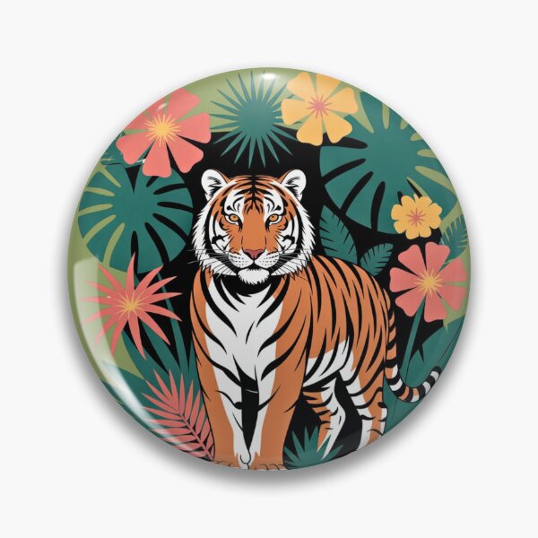 Item preview, Tiger in the Jungle - Tropical Art designed and sold by VibrArtco.