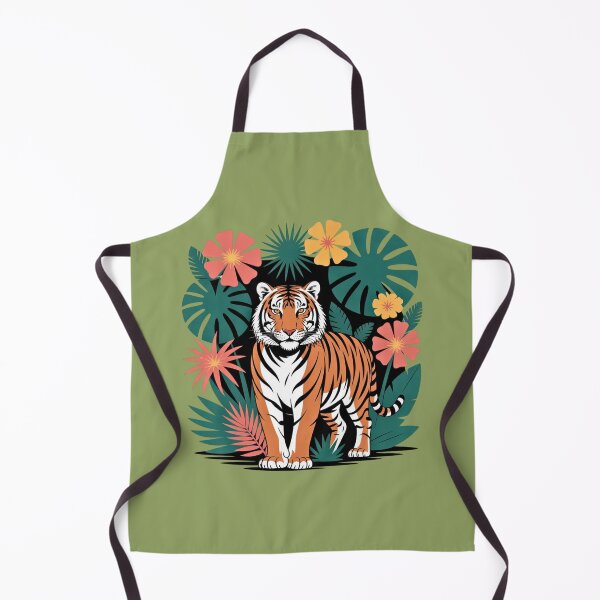 Item preview, Tiger in the Jungle - Tropical Art designed and sold by VibrArtco.
