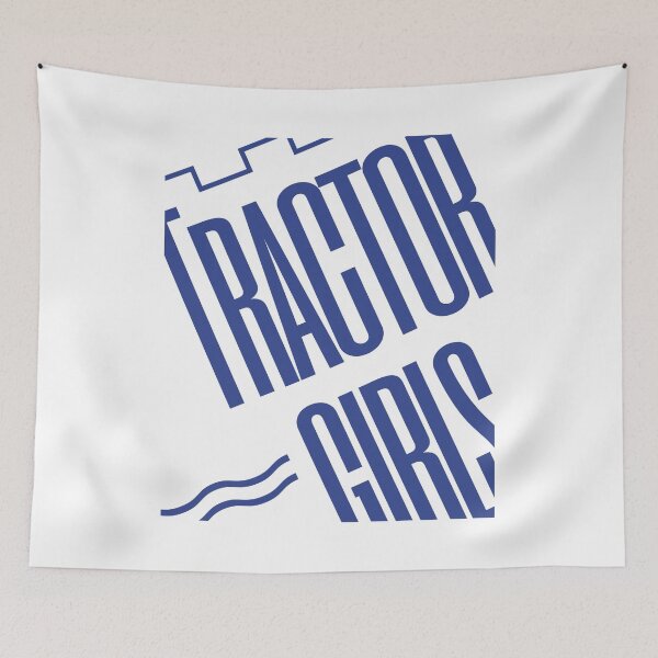 Item preview, Ipswich Fan Tractor Girls Typography Design designed and sold by GeeThang.