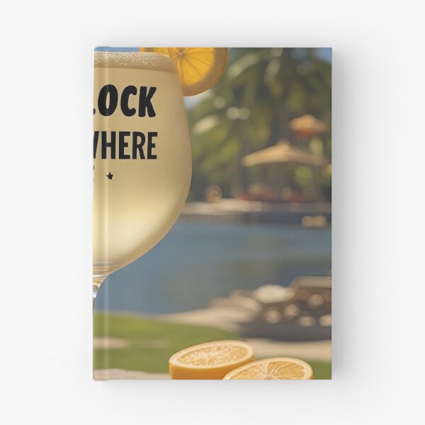Item preview, It’s 5 O’Clock Somewhere – Tropical Wine Poster, Beach Vacation Wall Art, Home Bar Decor designed and sold by HOLIDAY DREAMING.