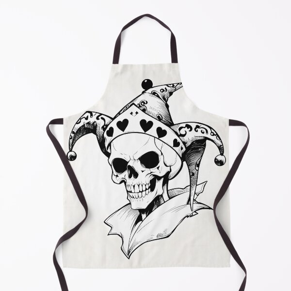 Item preview, Skull skeleton jester joker white designed and sold by Ledsor.