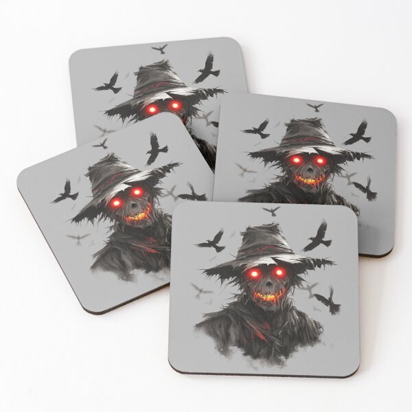 Item preview, Scarecrow with glowing eyes – Dark Halloween Art designed and sold by Meiersbeste.