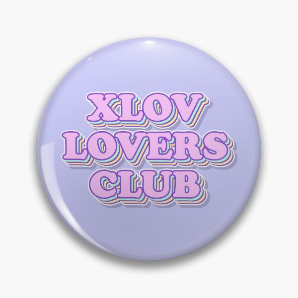 Item preview, XLOV Lovers Club Retro Aesthetic Typography Design designed and sold by smeraldosecrets.