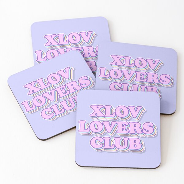 Item preview, XLOV Lovers Club Retro Aesthetic Typography Design designed and sold by smeraldosecrets.