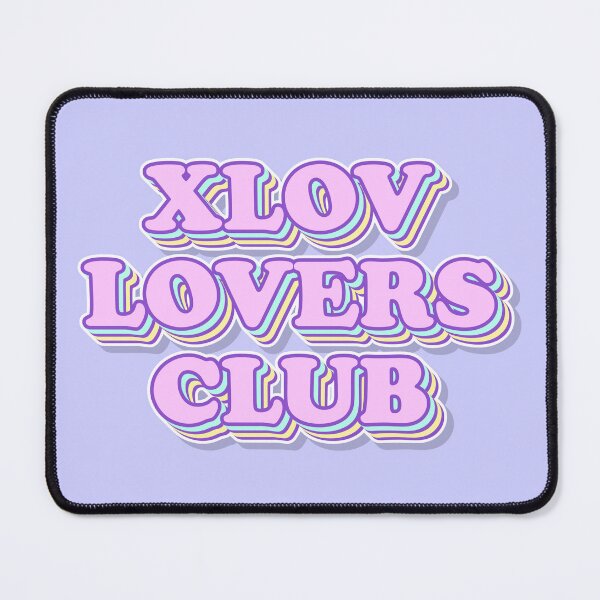Item preview, XLOV Lovers Club Retro Aesthetic Typography Design designed and sold by smeraldosecrets.